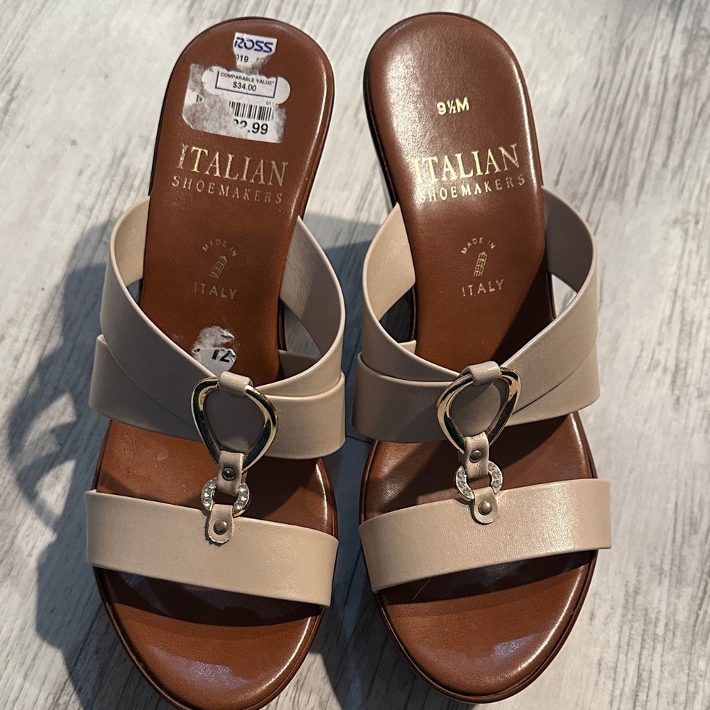 Italian Shoemakers Women's Tan Sandals